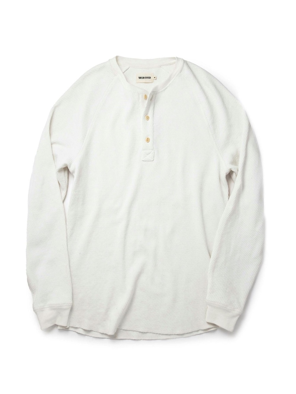 Taylor Stitch Ivory The Heavy Bag Waffle Henley